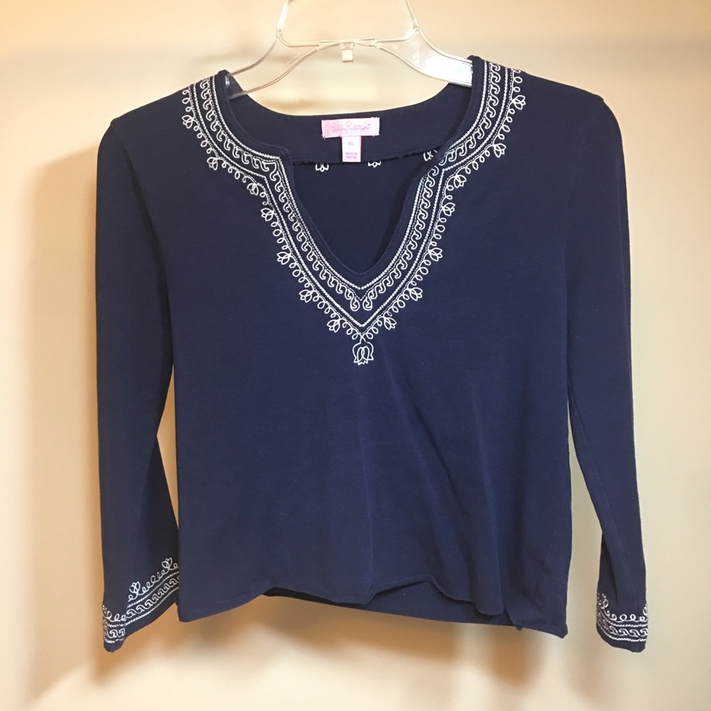 Cropped lily Pulitzer top